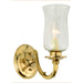 JVI Designs - 249-01 - One Light Wall Sconce - Ray - Polish Brass