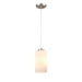 DVI Lighting - DVP47121BN-OP - One Light Pendant - Manitou - Buffed Nickel w/ Half Opal Glass