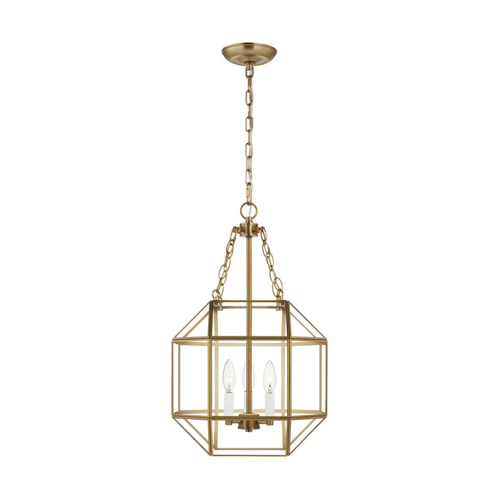 Generation Lighting - 5179403-848 - Three Light Lantern - MORRISON - Satin Brass