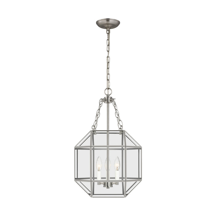 Generation Lighting - 5179403-962 - Three Light Lantern - MORRISON - Brushed Nickel