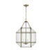 Generation Lighting - 5279403-848 - Three Light Lantern - MORRISON - Satin Brass