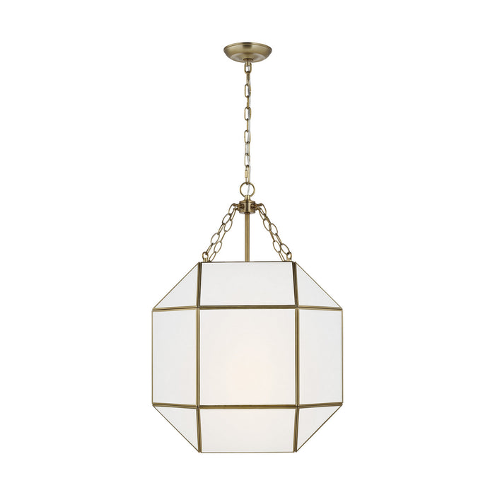 Generation Lighting - 5279453-848 - Three Light Lantern - MORRISON - Satin Brass