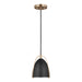 Generation Lighting - 6151701-848 - One Light Mini-Pendant - Norman - Satin Brass