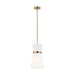 Generation Lighting - 6590501-848 - One Light Pendant - CLARK - Satin Brass