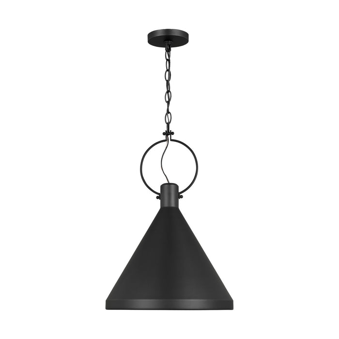 Generation Lighting - 6684901EN3-112 - One Light Pendant - Lyon - Midnight Black