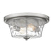 Quoizel - ACA1614BN - Two Light Flush Mount - Acacia - Brushed Nickel