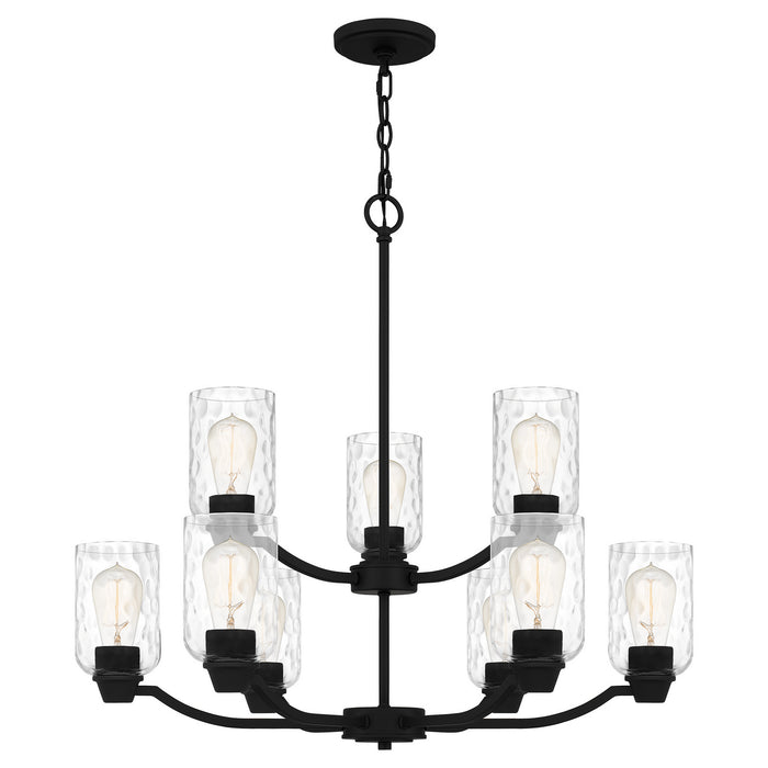 Quoizel - ACA5029MBK - Nine Light Chandelier - Acacia - Matte Black