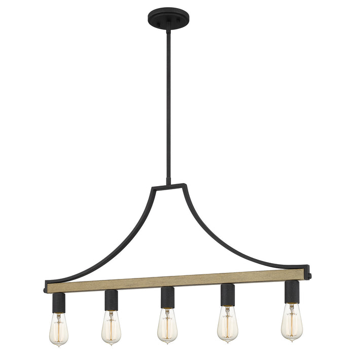 Quoizel - CMS534GK - Five Light Linear Chandelier - Colombes - Grey Ash