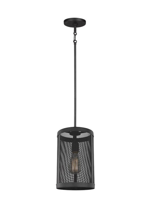 Generation Lighting - 6128501EN7-12 - One Light Mini-Pendant - Gereon - Black