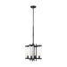 Generation Lighting - CO1334TXB - Four Light Outdoor Chandelier - Eastham - Textured Black