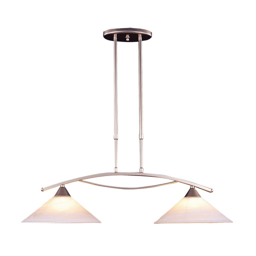 ELK Home - 6501/2 - Two Light Island Pendant - Elysburg - Satin Nickel