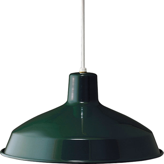 Progress Lighting - P5094-45 - One Light Pendant - Metal Shade Pendants - Dark Green