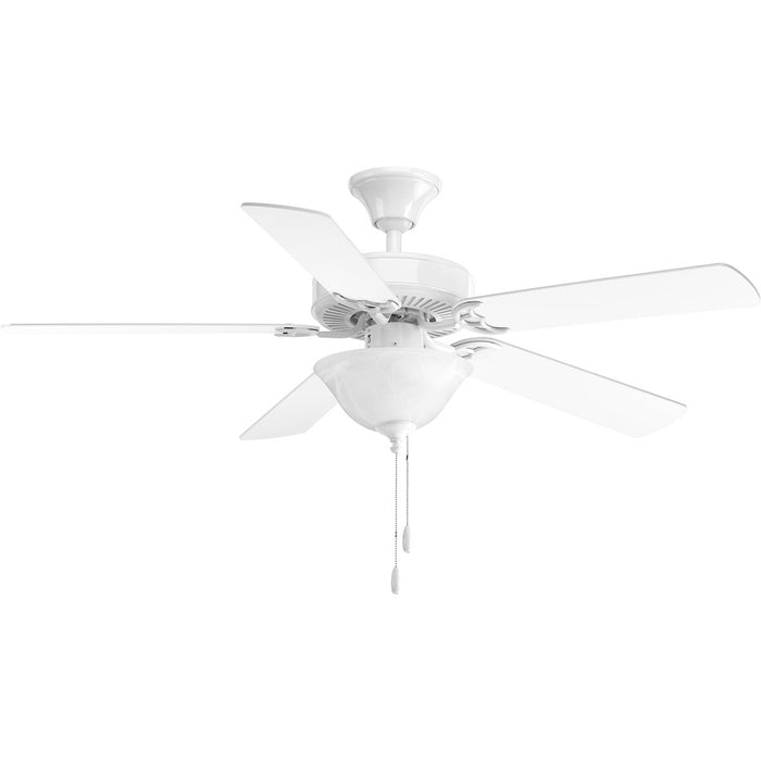 52``Ceiling Fan from the AirPro Builder collection in White finish