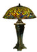Meyda Tiffany - 31115 - Three Light Table Lamp - Fishscale - Rust