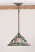 Meyda Tiffany - 48920 - One Light Pendant - Tiffany Rosebush - Purple/Blue Burgundy Pink Purple/Blue