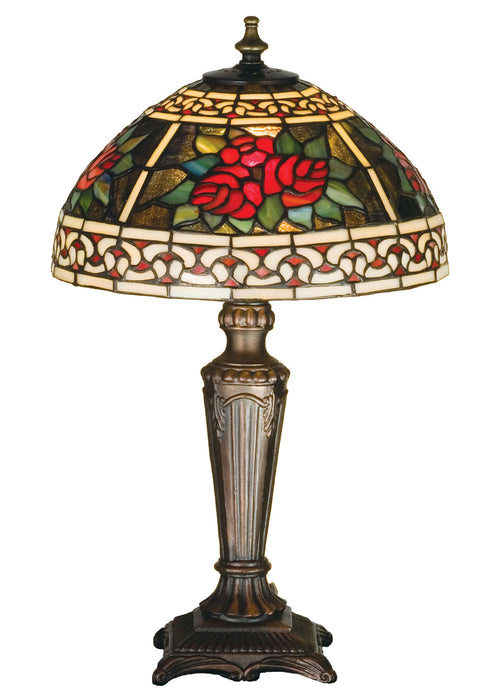 Meyda Tiffany - 37790 - One Light Accent Lamp - Roses & Scrolls - Pbnawg Flame Bai