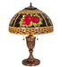 Meyda Tiffany - 37788 - Two Light Table Lamp - Roses & Scrolls - Copper