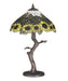 Meyda Tiffany - 47632 - One Light Table Lamp - Wild Sunflower - Purple/Blue Ia Amber