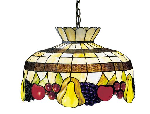 Meyda Tiffany - 26624 - One Light Pendant - Fruit - Beige Flame Avocado Red Purple Xag