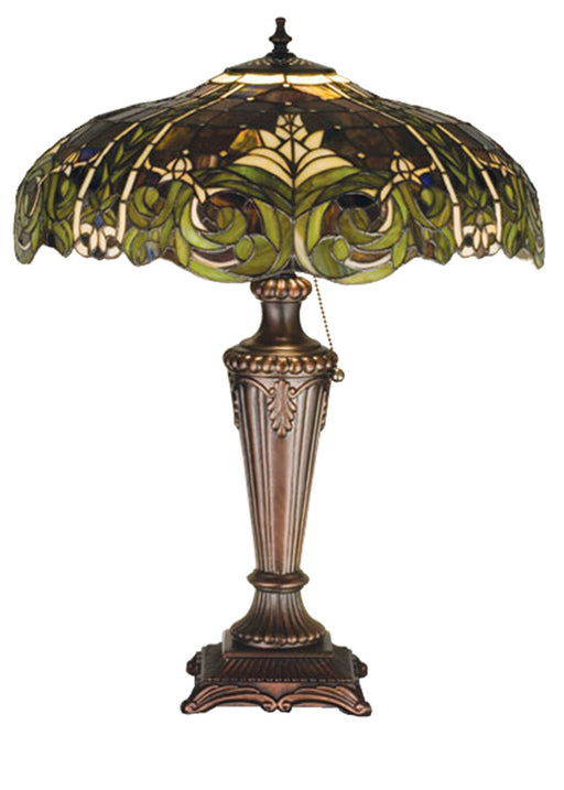 Meyda Tiffany - 30386 - One Light Table Lamp - Bavarian - Mahogany Bronze