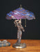 Meyda Tiffany - 51565 - Two Light Table Lamp - Maxfield Parrish - Lt Blue Pbag