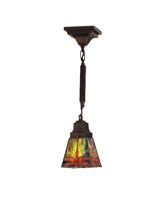 Meyda Tiffany - 49099 - One Light Mini Pendant - Prairie Dragonfly - Pbag Flame Orange