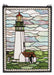 Meyda Tiffany - 55949 - Window - Yaquina Head Lighthouse - Purple/Blue Ca Beige