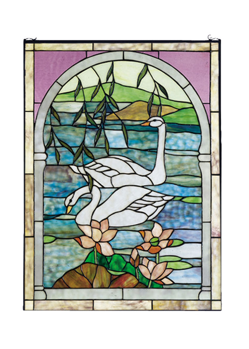 Meyda Tiffany - 23868 - Window - Swans - Antique Copper