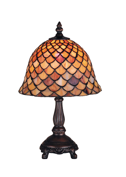 Meyda Tiffany - 67378 - One Light Mini Lamp - Fishscale - Antique