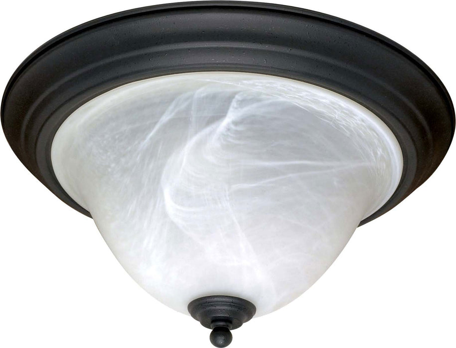 Nuvo Lighting - 60-383 - Two Light Flush Mount - Castillo - Textured Black