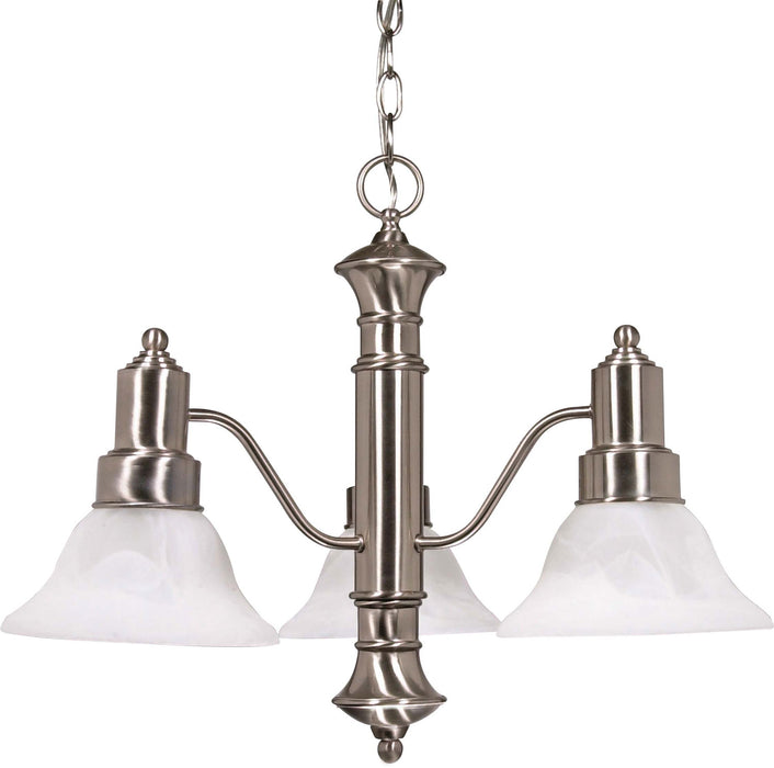 Nuvo Lighting - 60-190 - Three Light Chandelier - Gotham - Brushed Nickel