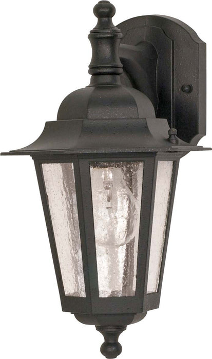 Nuvo Lighting - 60-990 - One Light Outdoor Lantern - Cornerstone - Textured Black