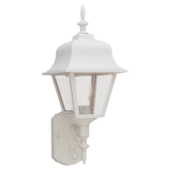 One Light Outdoor Wall Lantern from the Polycarb P collection in White finish