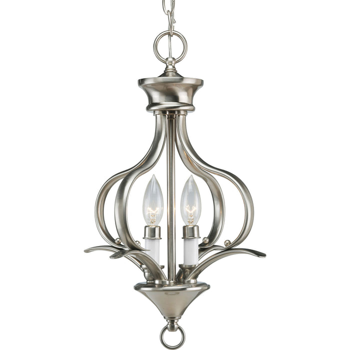 Progress Lighting - P3806-09 - Two Light Foyer Pendant - Trinity - Brushed Nickel