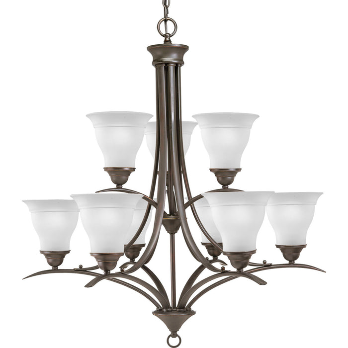 Progress Lighting - P4329-20 - Nine Light Chandelier - Trinity - Antique Bronze