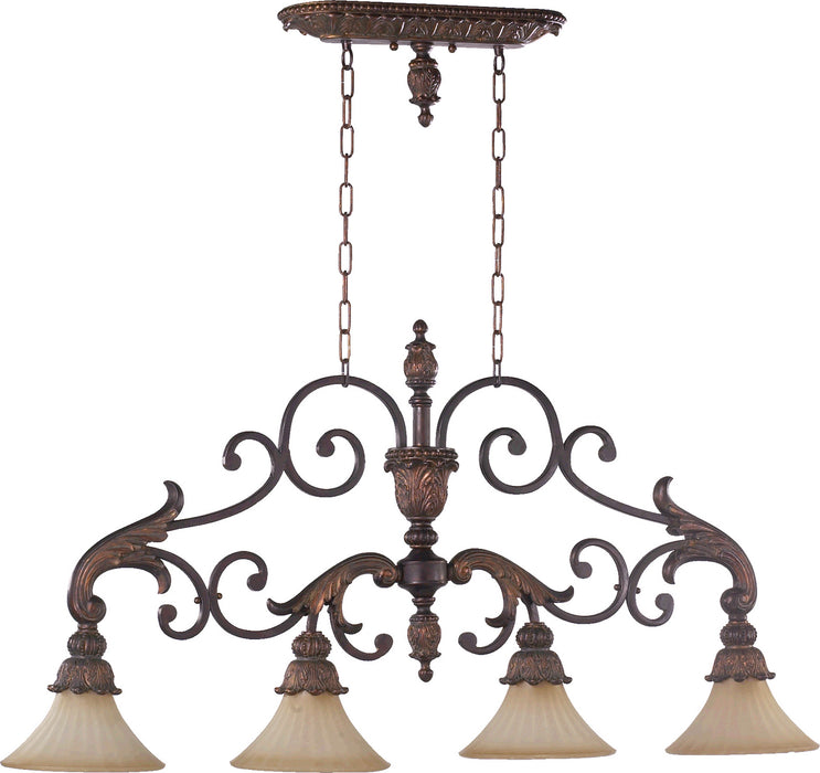 Quorum - 6330-4-88 - Four Light Island Pendant - Madeleine - Corsican Gold