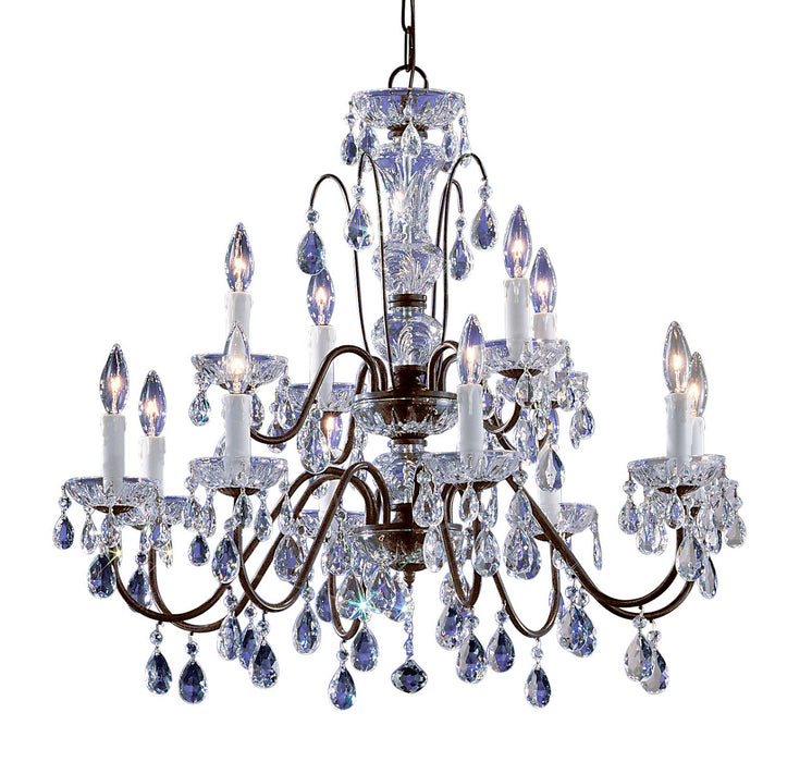 Classic Lighting - 8379 EB I - 12 Light Chandelier - Daniele - English Bronze