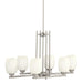 Kichler - 3898NI - Six Light Chandelier - Eileen - Brushed Nickel