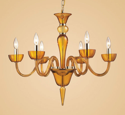 ELK Home - 6212/6 - Six Light Chandelier - Vidriana - Polished Chrome