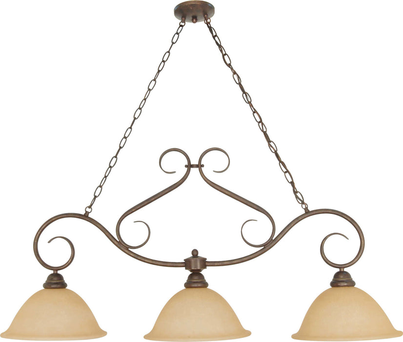 Nuvo Lighting - 60-1025 - Three Light Trestle - Castillo - Sonoma Bronze / Champagne