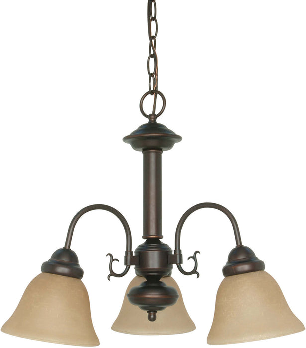 Nuvo Lighting - 60-1252 - Three Light Chandelier - Ballerina - Mahogany Bronze / Champagne