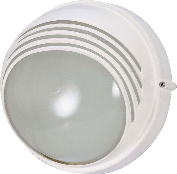 Nuvo Lighting - 60-520 - One Light Outdoor Lantern - Die Cast Bulk Heads Semi Gloss White - Semi Gloss White