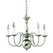 Forte - 2500-05-55 - Five Light Williamsburg - Brushed Nickel