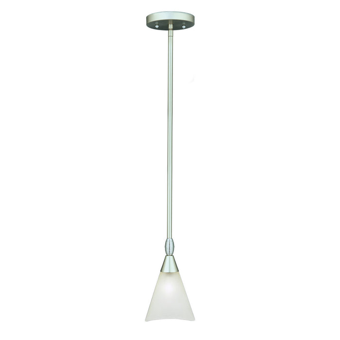 Forte - 2227-01-55 - One Light Mini Pendant - Brushed Nickel