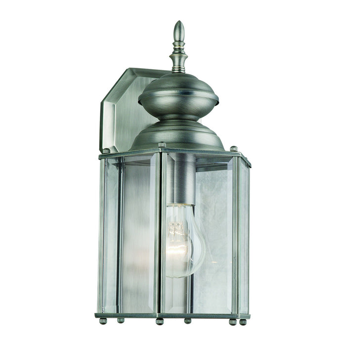 Forte - 1007-01-54 - One Light Outdoor Lantern - Olde Nickel