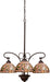 Meyda Tiffany - 16107 - Three Light Chandelier - Tiffany Turning Leaf - Mahogany Bronze