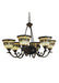 Meyda Tiffany - 27402 - Six Light Chandelier - Tiffany Roman - Craftsman Brown