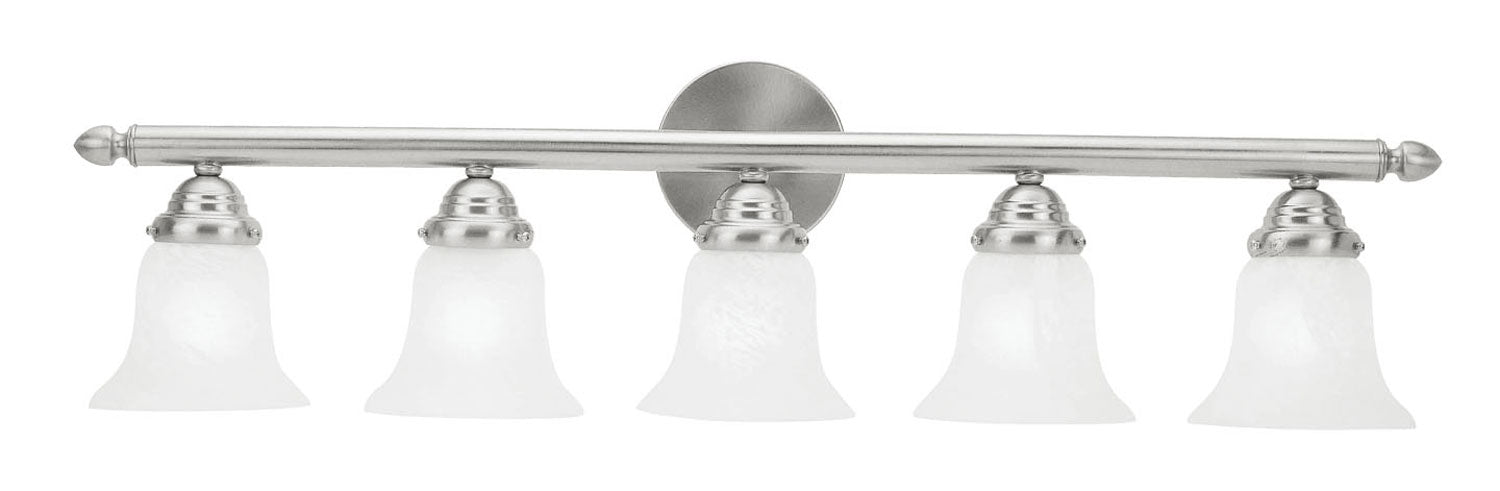 Livex Lighting - 1065-91 - Five Light Bath Vanity - Neptune - Brushed Nickel