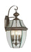 Livex Lighting - 2351-07 - Three Light Outdoor Wall Lantern - Monterey - Bronze
