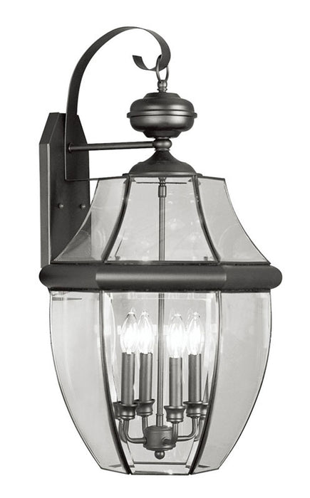 Livex Lighting - 2356-04 - Four Light Outdoor Wall Lantern - Monterey - Black